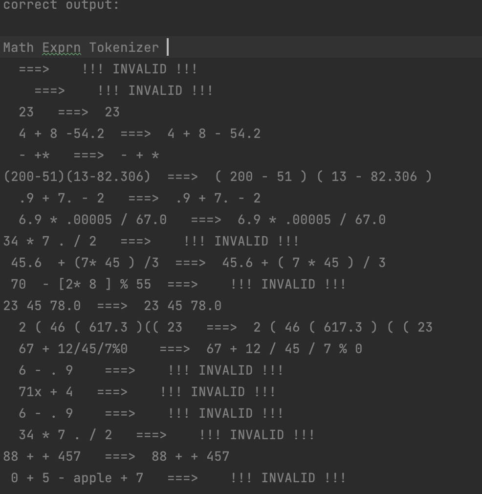 Solved static public List tokenize(String exprn) { char ci | Chegg.com