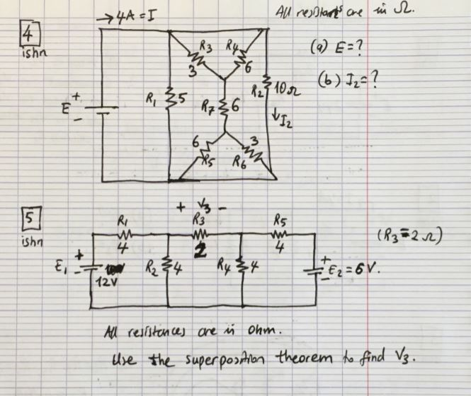 Solved 4a I Al Resistants Are Inch E 10r 6 I2 Chegg Com