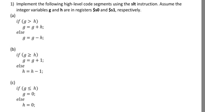 solved-1-implement-the-following-high-level-code-segments-chegg