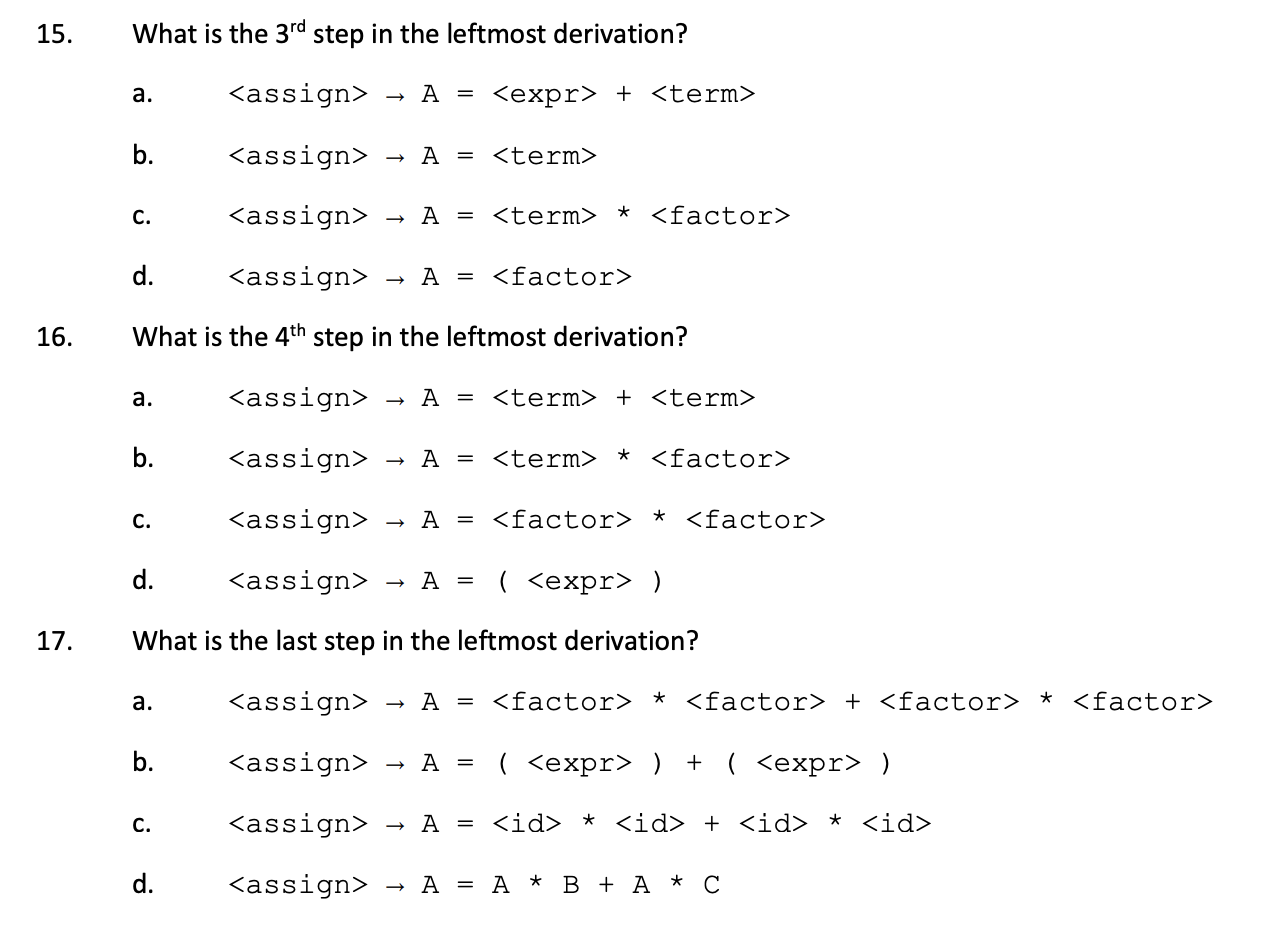 Solved Consider The Following Grammar, Which Is From Example | Chegg.com