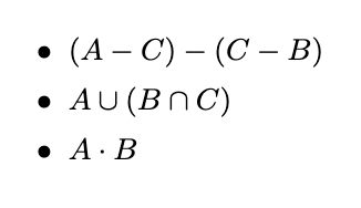 Solved Let A = {a, b, c}, B = {a, c}, C = {b, c, d} Find | Chegg.com