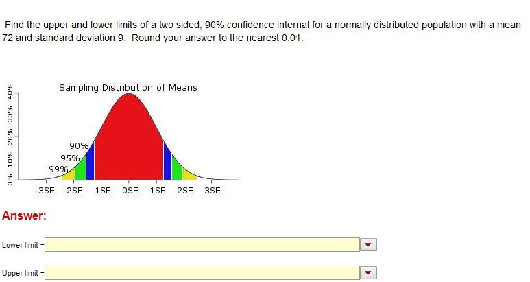 solved-find-the-upper-and-lower-limits-of-a-two-sided-90-chegg