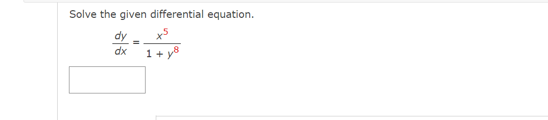 Solved Solve the given differential equation. | Chegg.com