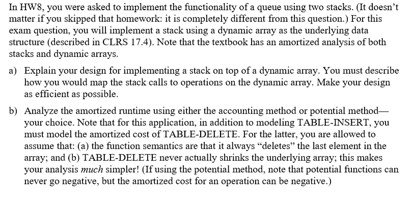 In HW8, you were asked to implement the functionality | Chegg.com