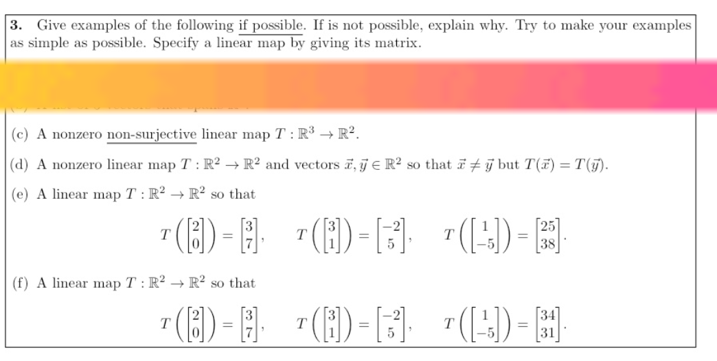 Solved 3. Give examples of the following if possible. If is | Chegg.com