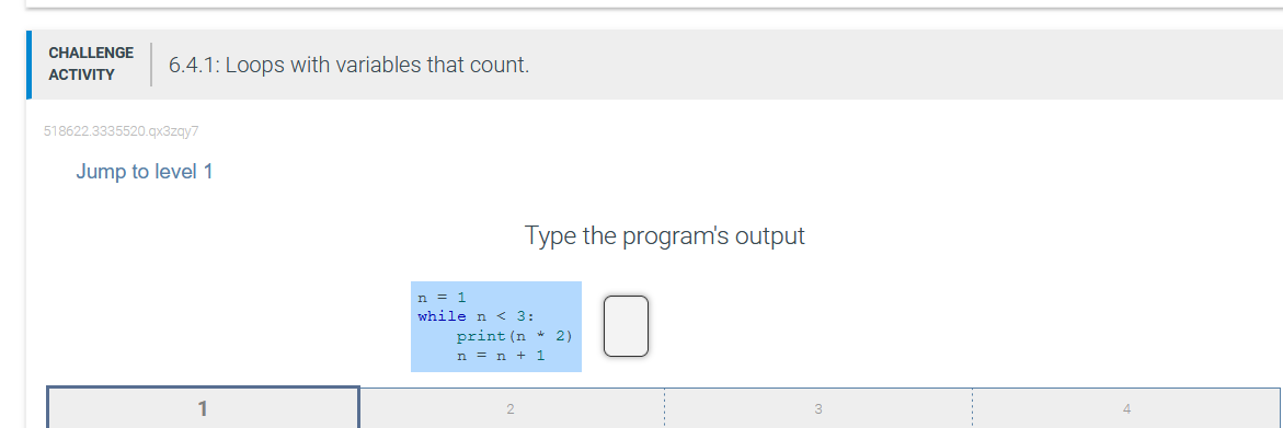 Solved Loops with variables that count.Type the program's | Chegg.com