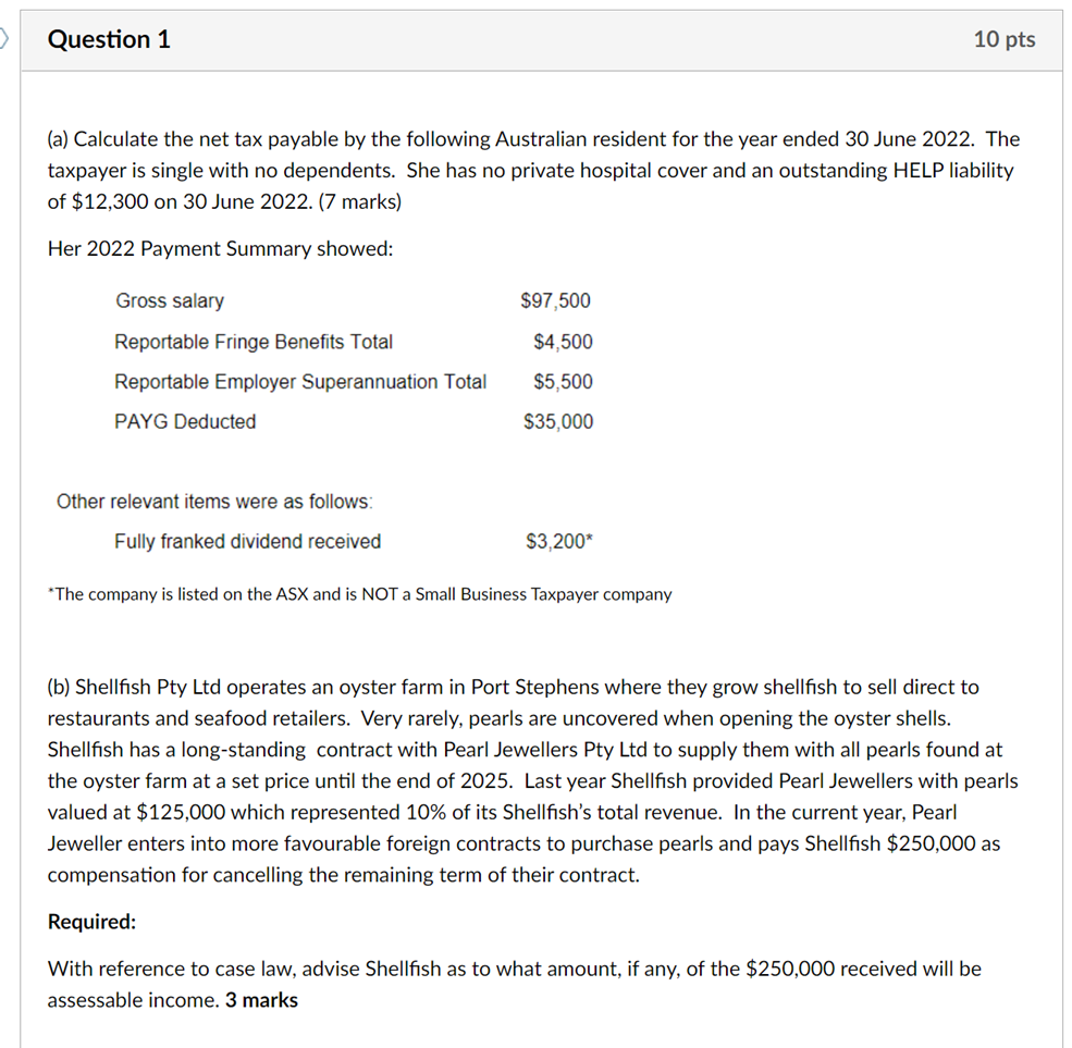 Solved (a) Calculate the net tax payable by the following | Chegg.com