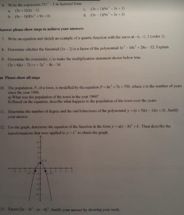 solved-6-write-the-expression-27-1-in-factored-form-a-3x-chegg