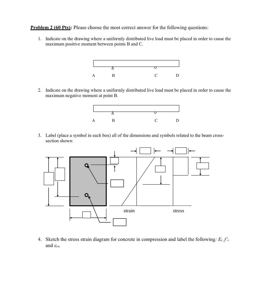 Solved Problem 2 (60 Pts): Please choose the most correct | Chegg.com