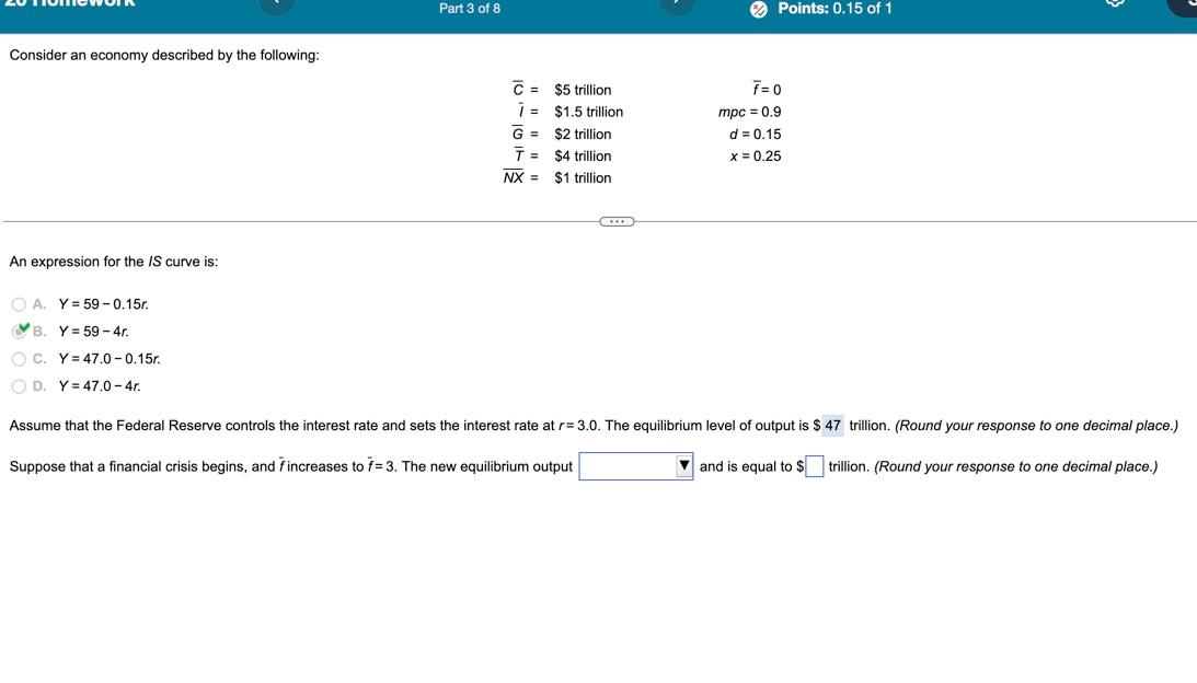 Solved Consider An Economy Described By The Following: | Chegg.com