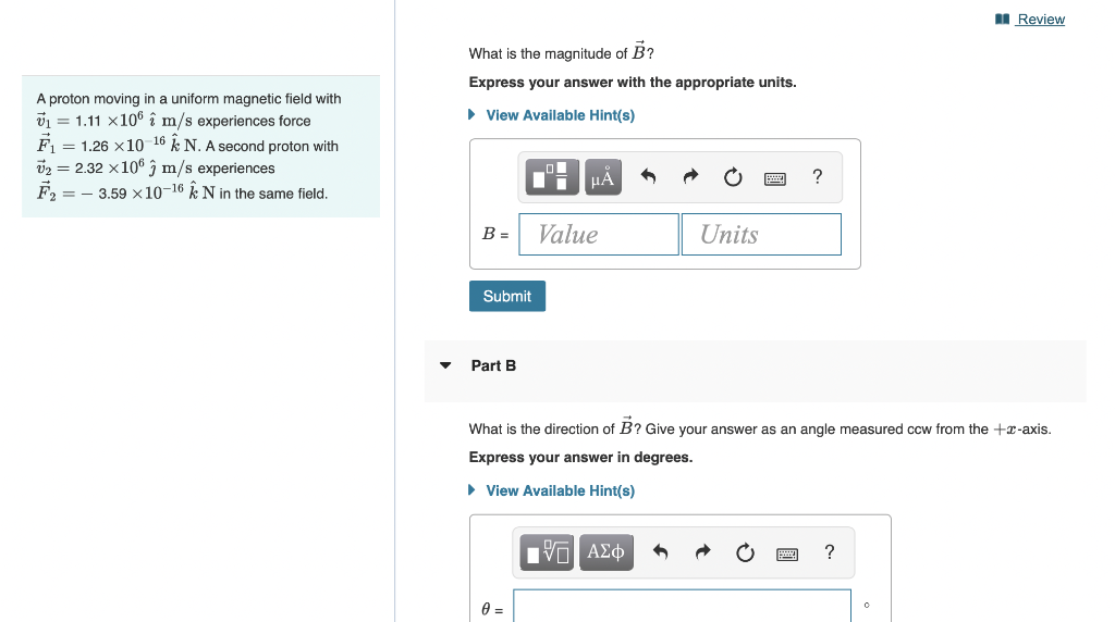 Solved What Is The Magnitude Of B ? Express Your Answer With | Chegg.com