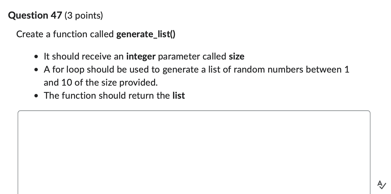 Solved For this section you will build a program to generate | Chegg.com