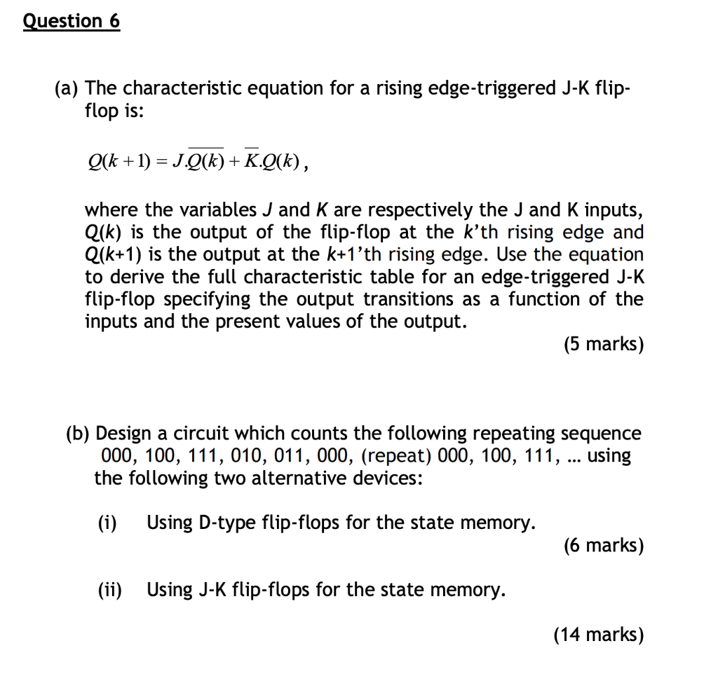 Solved Question 6 A The Characteristic Equation For A R Chegg Com
