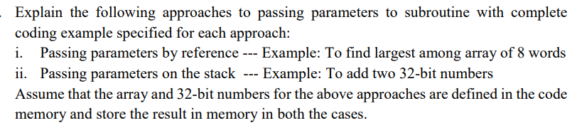 Solved Explain the following approaches to passing | Chegg.com