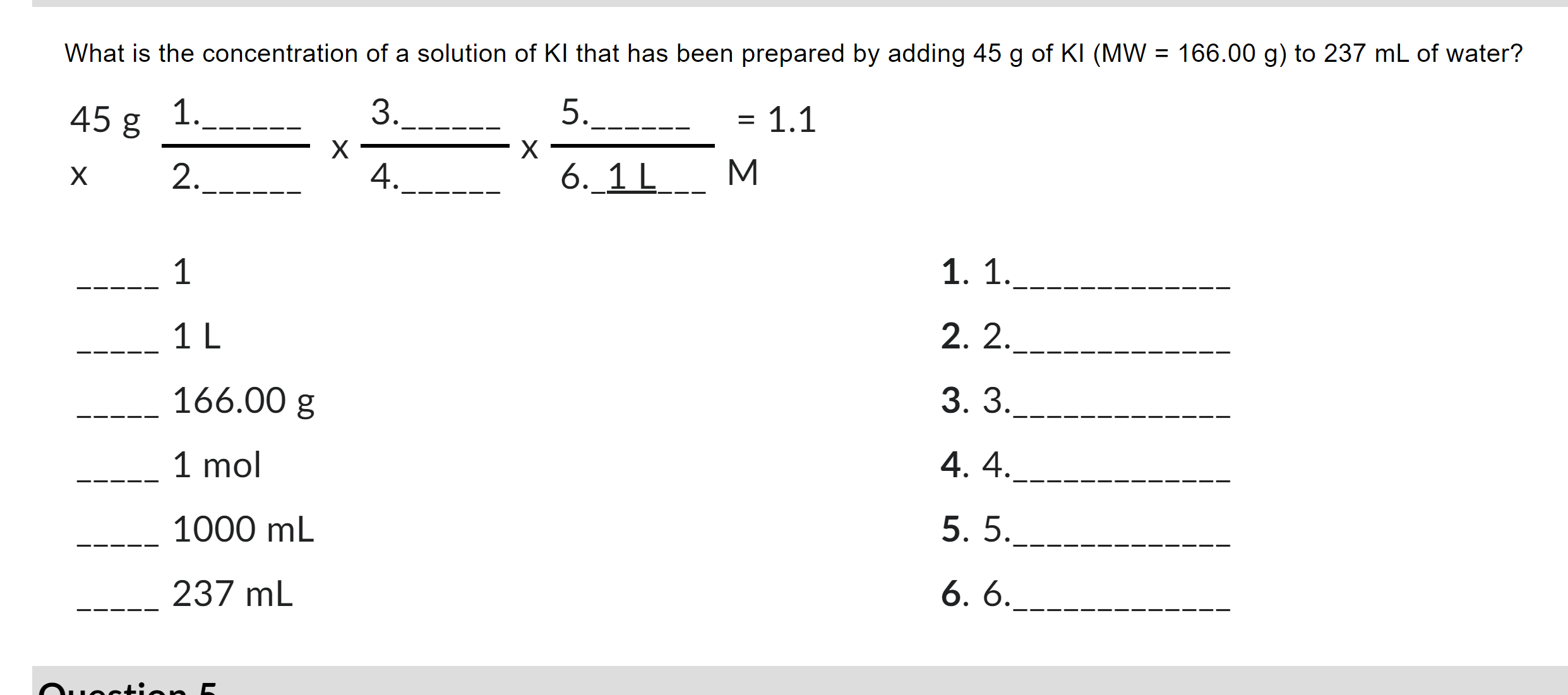 Solved What is the concentration of a solution of KI that | Chegg.com