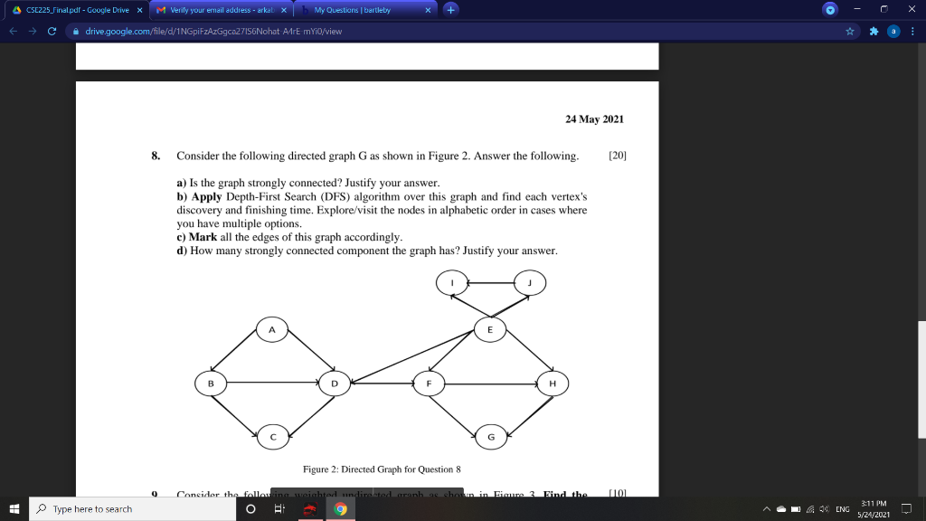 Cse225 Final Pdf Google Drive X M Verify Your Email Chegg Com