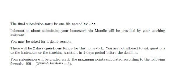 Solved In this assignment, you are going to write a Haskell | Chegg.com