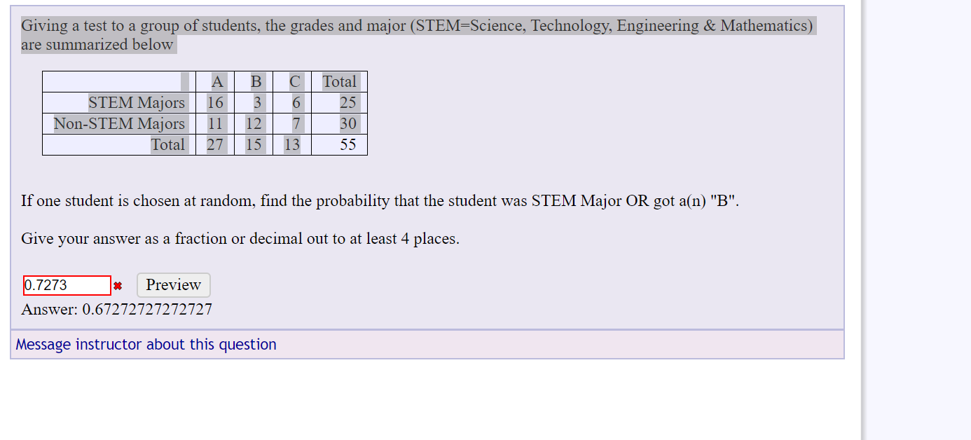 Solved Giving a test to a group of students, the grades and | Chegg.com