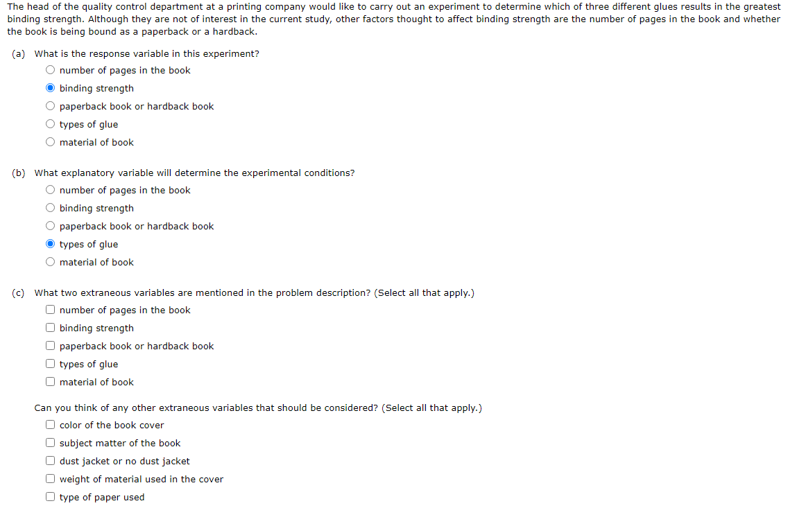 Solved The head of the quality control department at a | Chegg.com