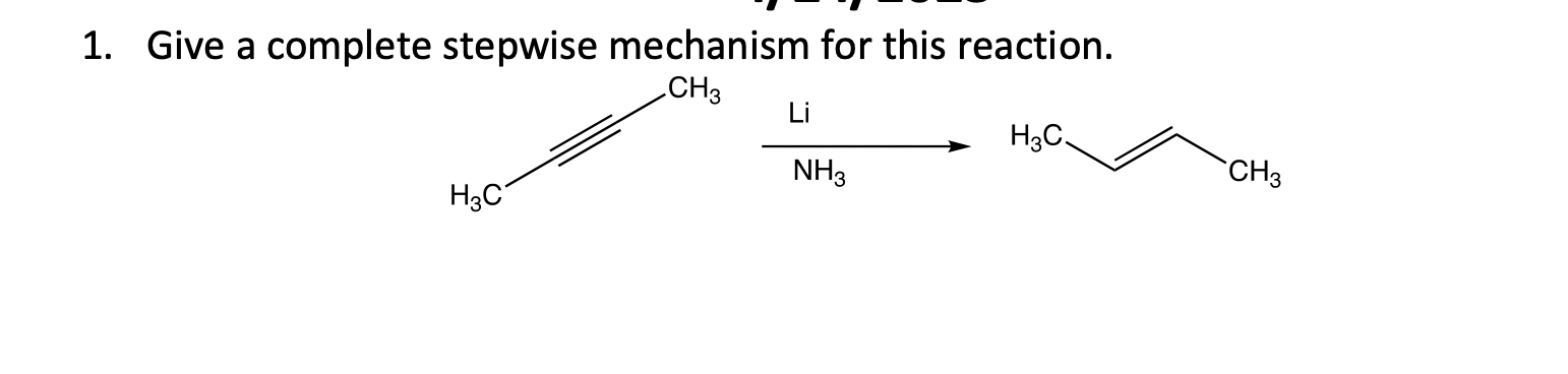 Solved 1. Give a complete stepwise mechanism for this | Chegg.com