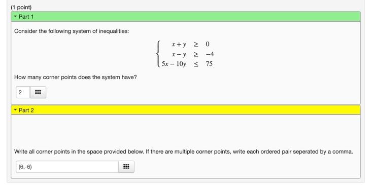 Solved 1. Consider the following system of | Chegg.com