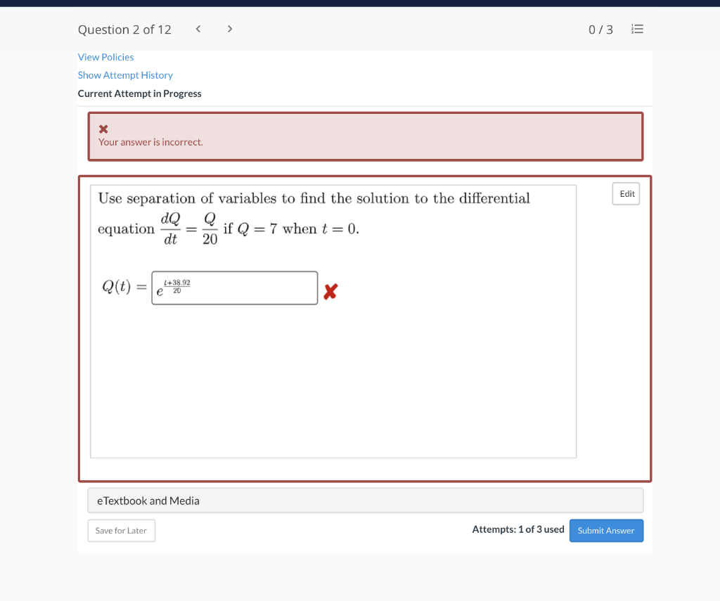 Solved Question 2 of 12