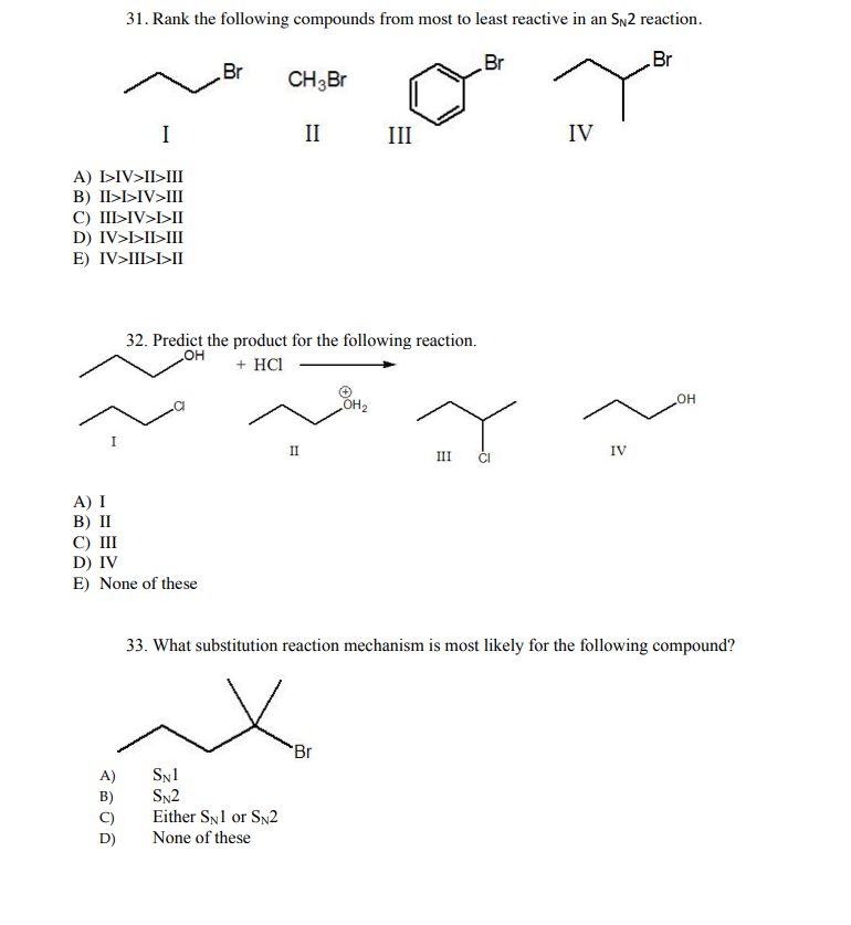 Solved 29. Predict the product for the following Sn2 | Chegg.com