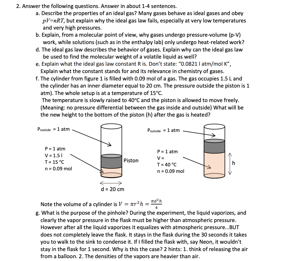 Solved 2 Answer The Following Questions Answer In About Chegg Com