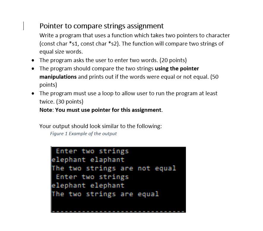 pointer string assignment