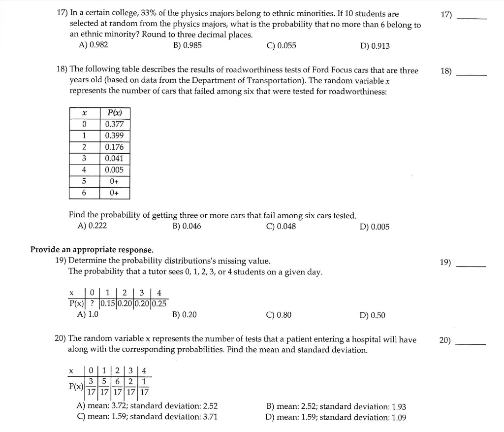 Solved Review Questions Chapters 5 and 6, test # 3) MULTIPLE | Chegg.com