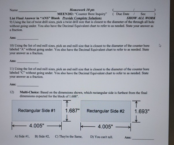 Metric Counterbore Chart A Visual Reference of Charts Chart Master