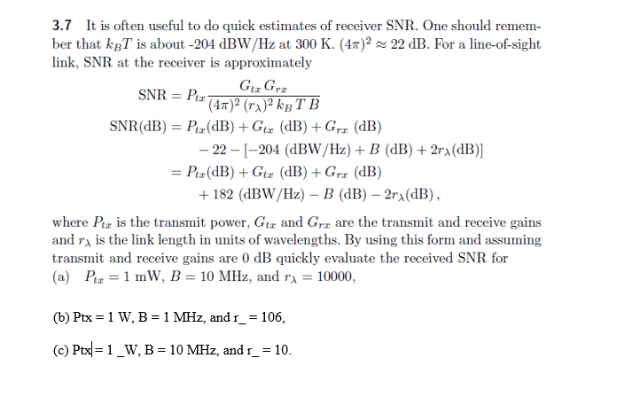 Solved 3 7 It Is Often Useful To Do Quick Estimates Of Re Chegg Com