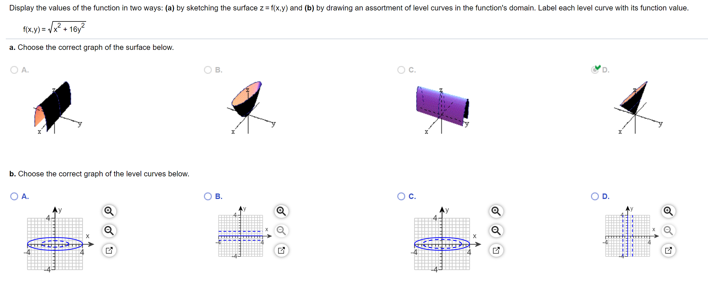 Solved Display the values of the function in two ways: (a) | Chegg.com