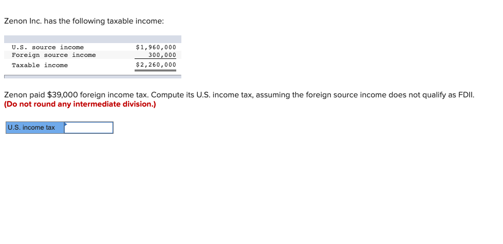 Which Of The Following Is Not A Source Of Income Solved Zenon Inc. has the following taxable income: U.S. | Chegg.com