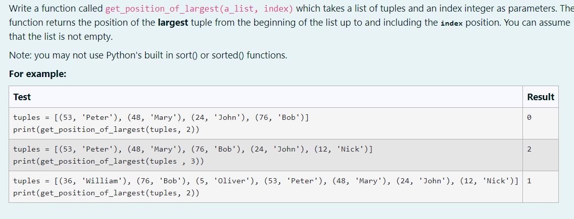 Solved Write a function called | Chegg.com