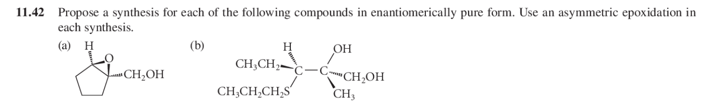 Solved 11.42 Propose a synthesis for each of the following | Chegg.com