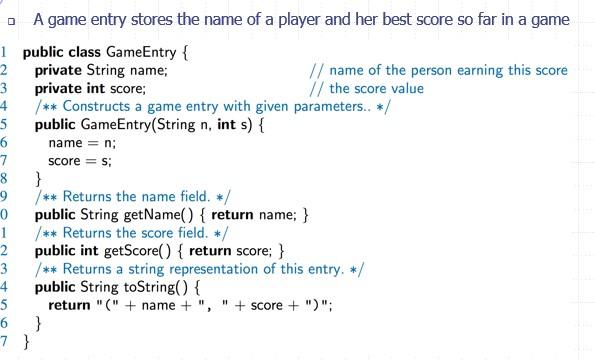 1.In Java, write a program that maintains the top ten | Chegg.com