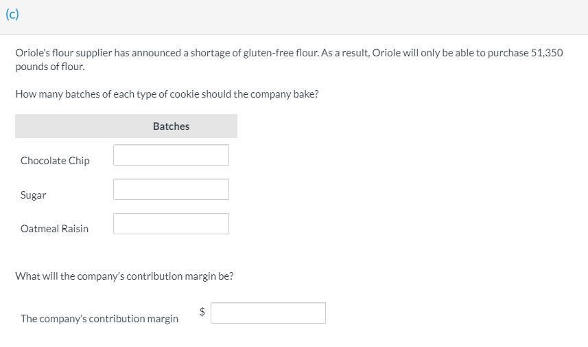 Solved Assuming no raw material constraints and unlimited
