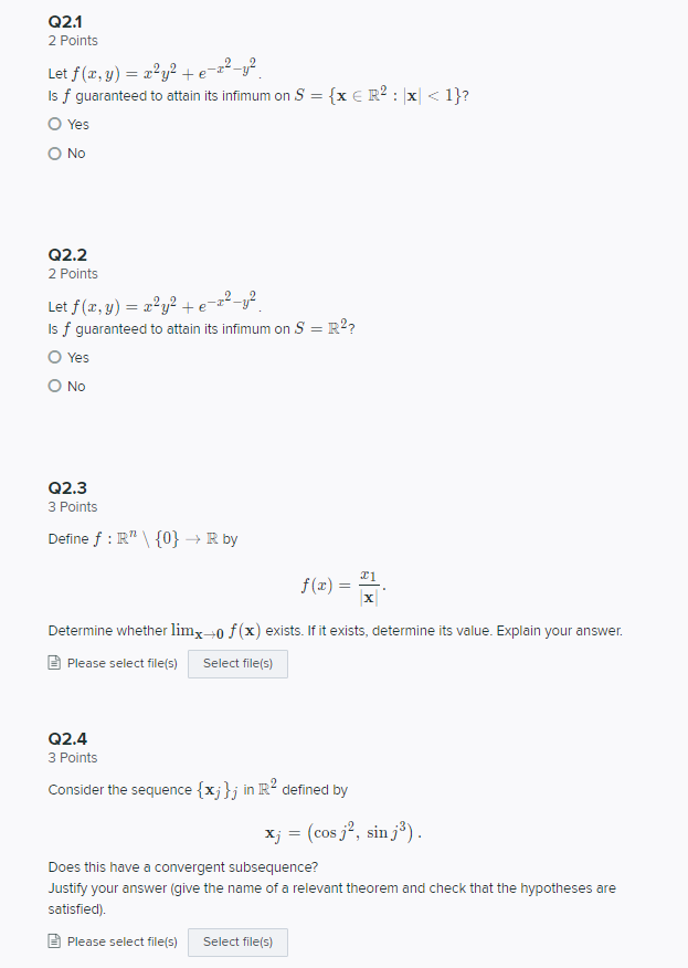 Solved Q2 1 2 Points Let F Q Y X2y2 2 22 Y Is F Chegg Com