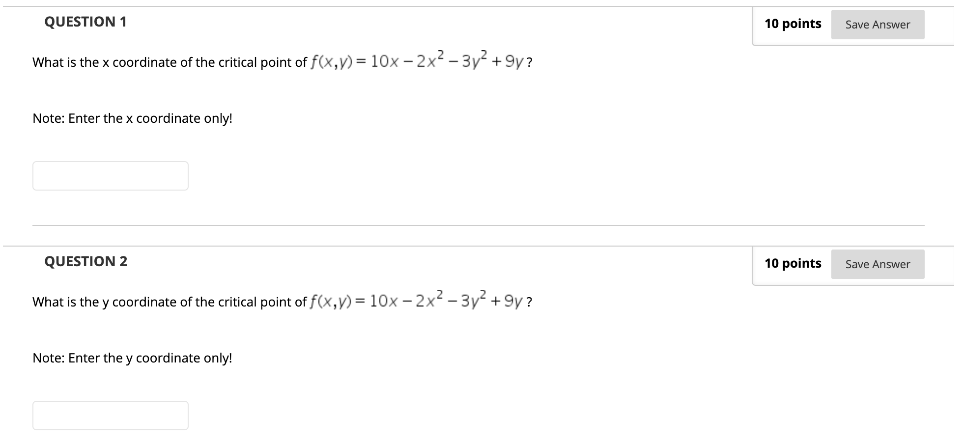 Solved QUESTION 1 10 points Save Answer What is the x | Chegg.com