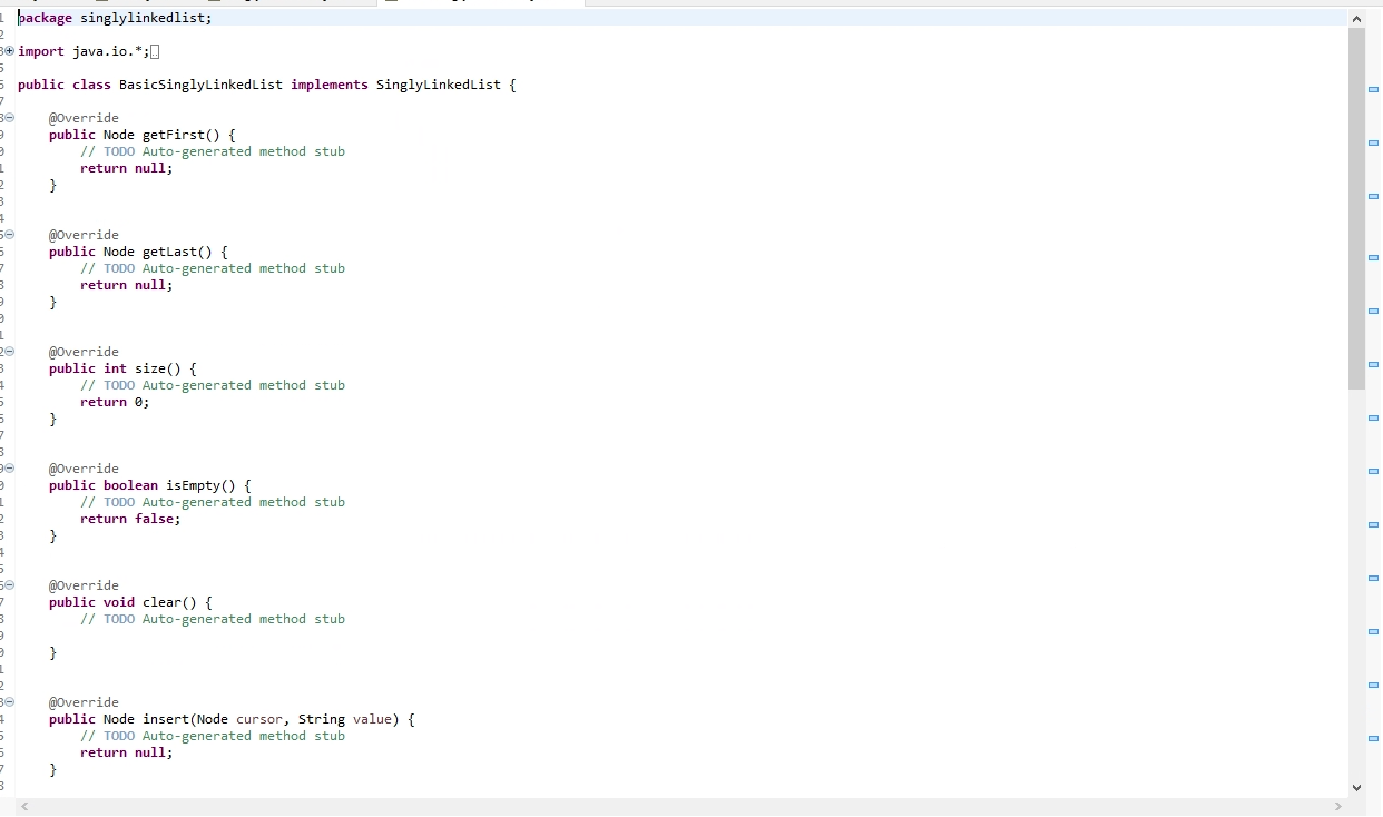 THIS 3. The Node class: a. The Basic SinglyLinkedList | Chegg.com