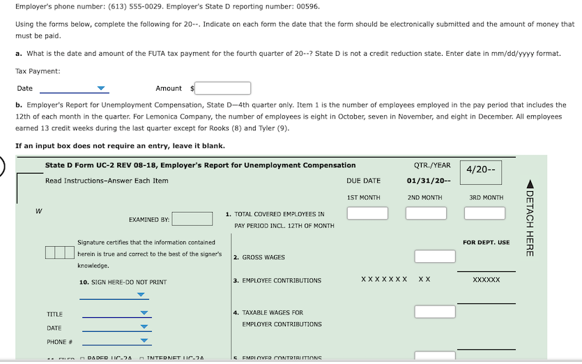 Employer name (Make corrections on Form UC2B)