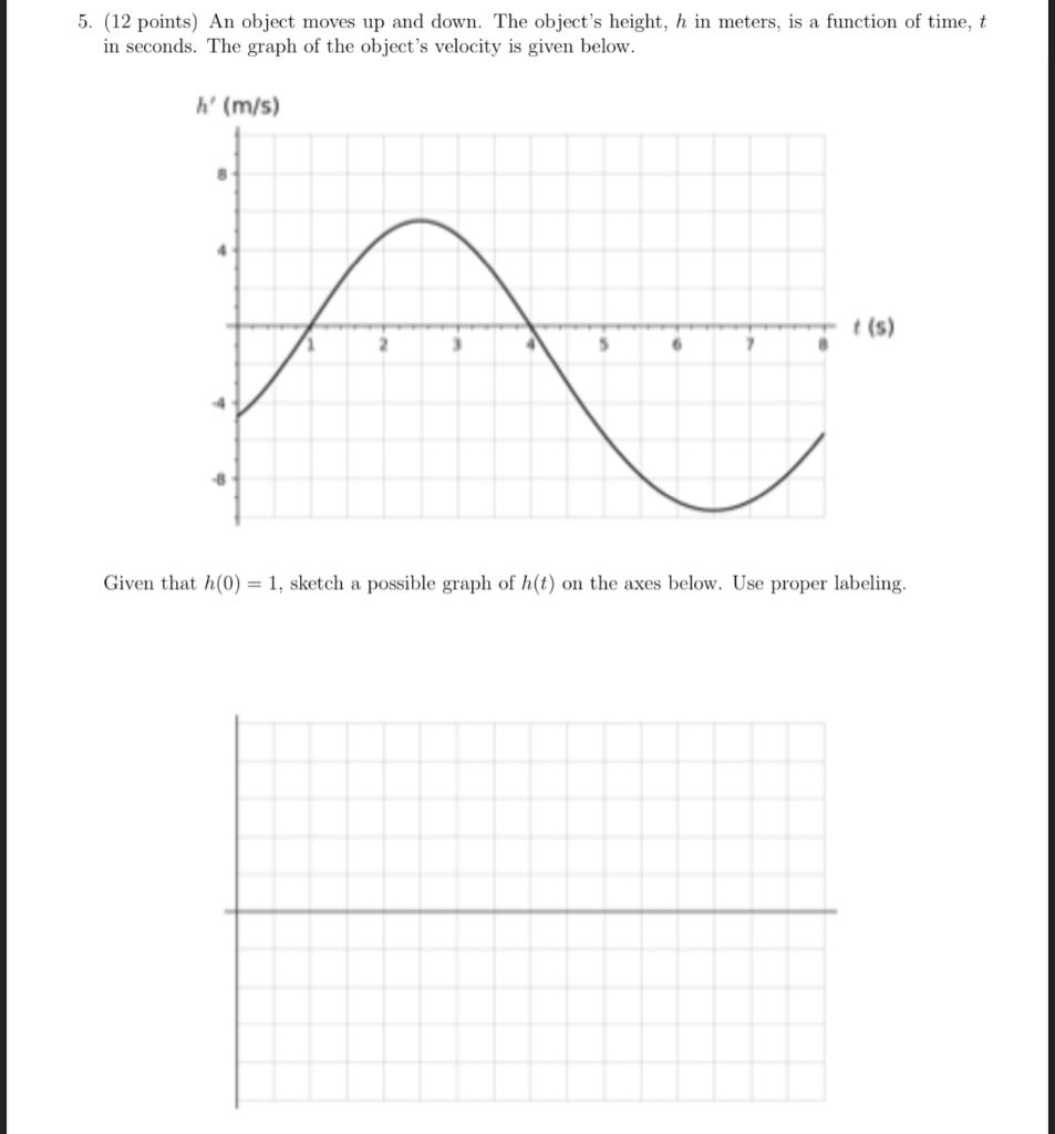 Solved 5 12 Points An Object Moves Up And Down The Ob Chegg Com