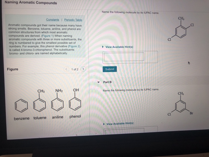 Solved Naming Aromatic Compounds Name The Following Molecule Chegg Com   Image 