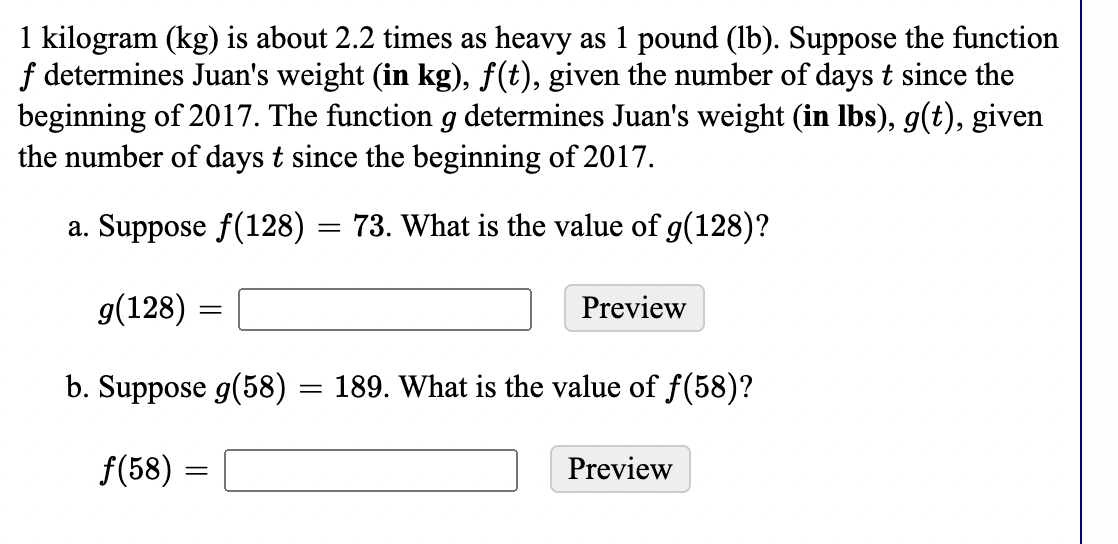 Solved 1 kilogram kg is about 2.2 times as heavy as 1 Chegg