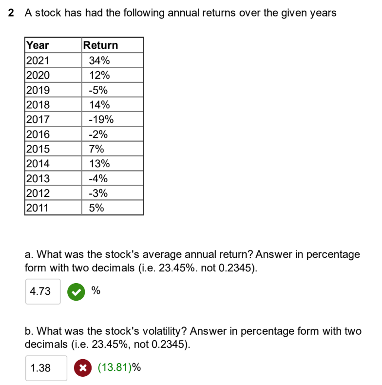 solved-2-a-stock-has-had-the-following-annual-returns-over-chegg