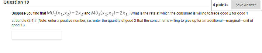 Solved Question 19 4 points Save Answer Suppose you find | Chegg.com