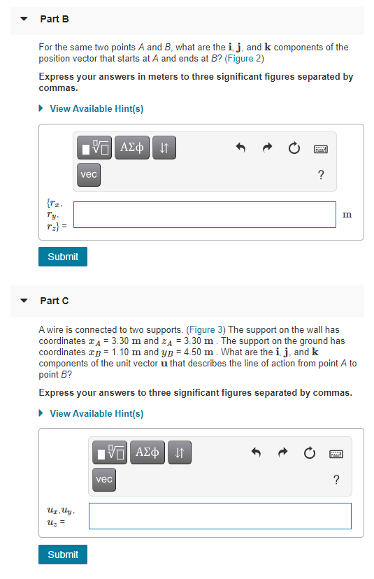 Solved Part B For the same two points A and B, what are the | Chegg.com