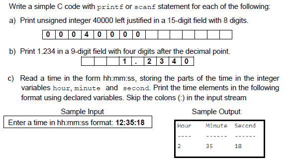 c printf format left align