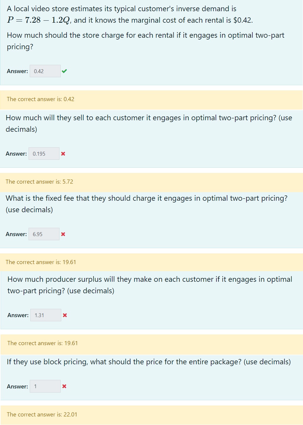 Solved A local video store estimates its typical customer's